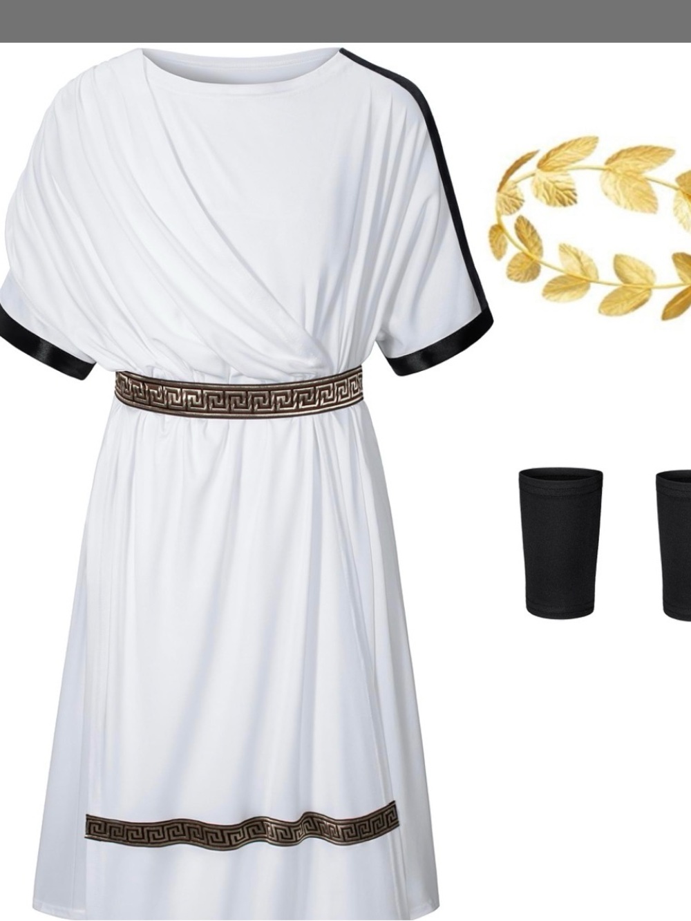 Kids Greece Toga Costume Boys Ancient Greek Rome Mythos Philosopher 8-9 Years